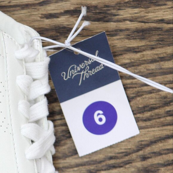 a new day Women's Candace Lace-Up Sneakers 87930843 White 6M - Picture 6 of 7